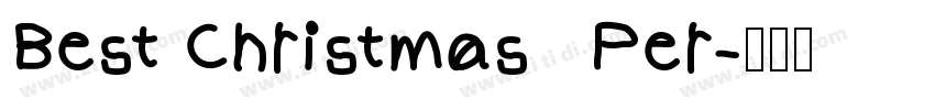 Best Christmas   Per字体转换
